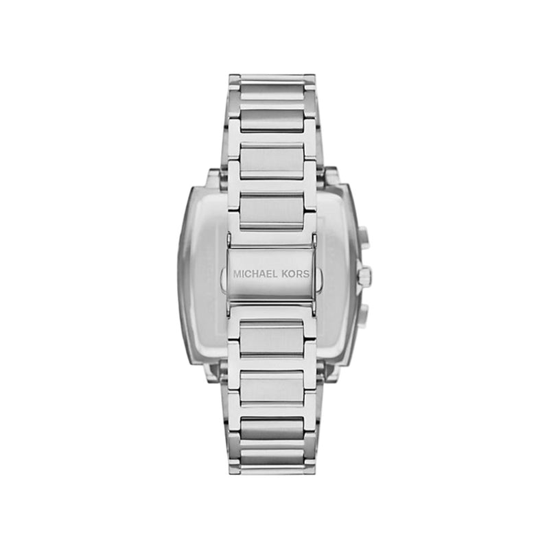 Michael Kors Rhys Quartz Silver Steel Black Dial 40mm Watch MK9230
