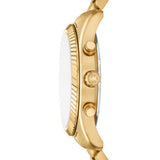 Michael Kors Lexington Quartz Gold Steel Gold Dial 45mm Watch MK9276