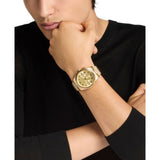 Michael Kors Lexington Quartz Gold Steel Gold Dial 45mm Watch MK9276