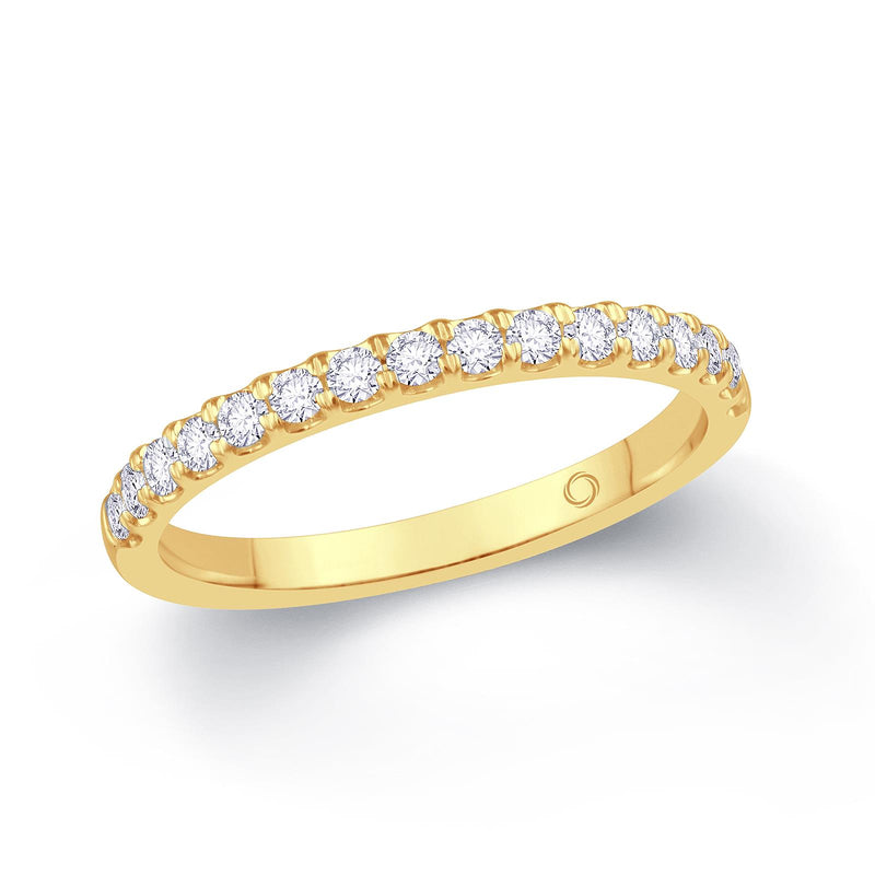 18ct Gold Split Claw Diamond Wedding Ring