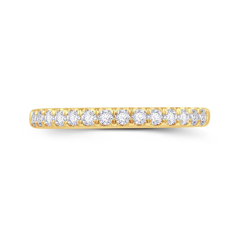 18ct Gold Split Claw Diamond Wedding Ring