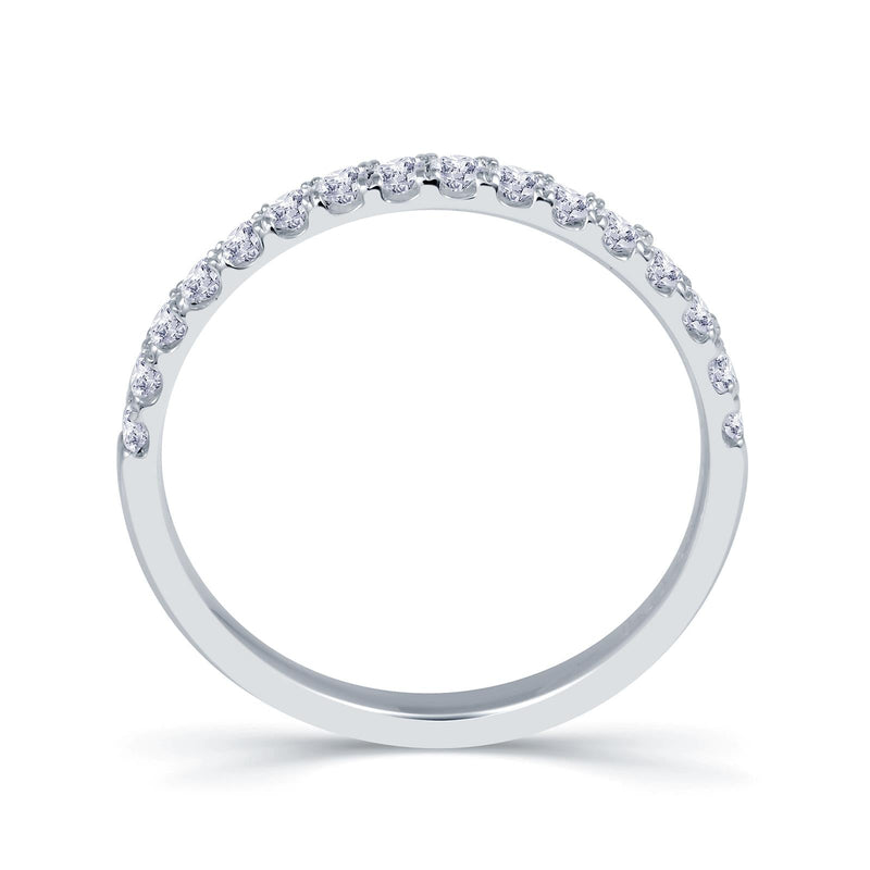 Platinum Split Claw 0.30ct Diamond Wedding Ring