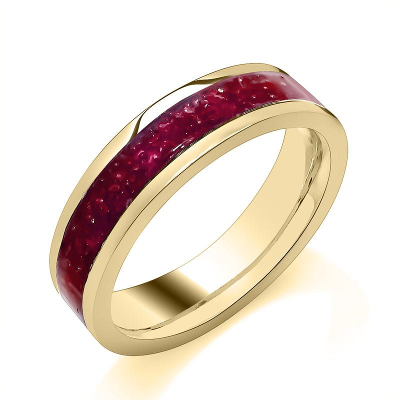 9ct Gold Ruby / Sapphire / Emerald Ring Band