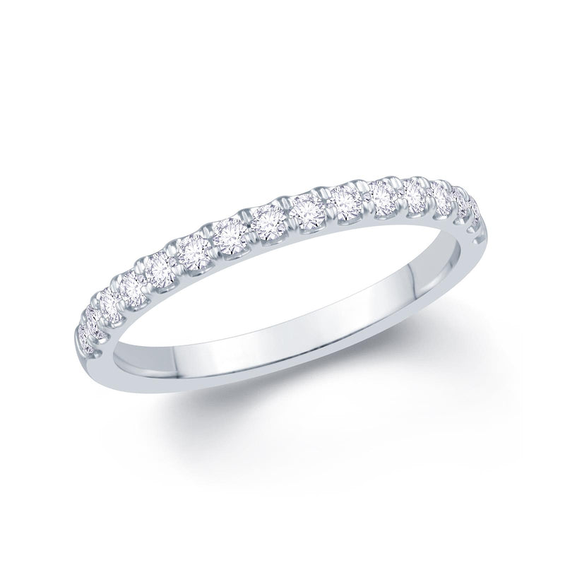 18ct White Gold Round Split Claw 0.85ct Diamond Ring