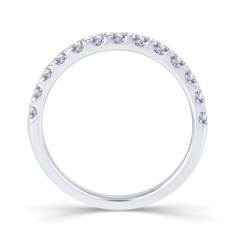 18ct White Gold Round Split Claw 0.85ct Diamond Ring