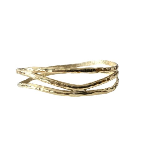 Martina Hamilton Reflections 9ct Three Strand Bangle