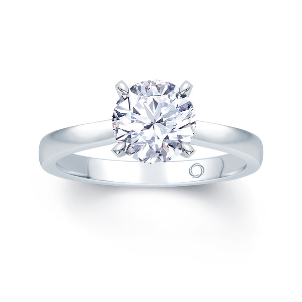 0.50ct Diamond Solitaire with 0.10ct Hidden Infinity Platinum Ring