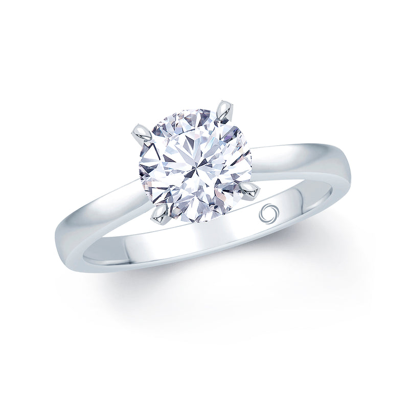 0.30ct Diamond Solitaire with 0.10ct Hidden Infinity Platinum Ring