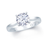 1.0ct Diamond Solitaire with 0.10ct Hidden Infinity Platinum Ring