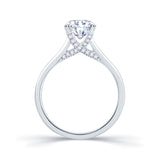 0.30ct Diamond Solitaire with 0.10ct Hidden Infinity Platinum Ring