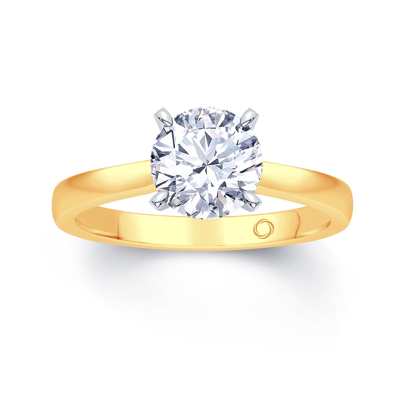 0.50ct Diamond Solitaire with 0.10ct Hidden Infinity 18ct Gold Ring