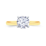 0.30ct Diamond Solitaire with 0.10ct Hidden Infinity 18ct Gold Ring