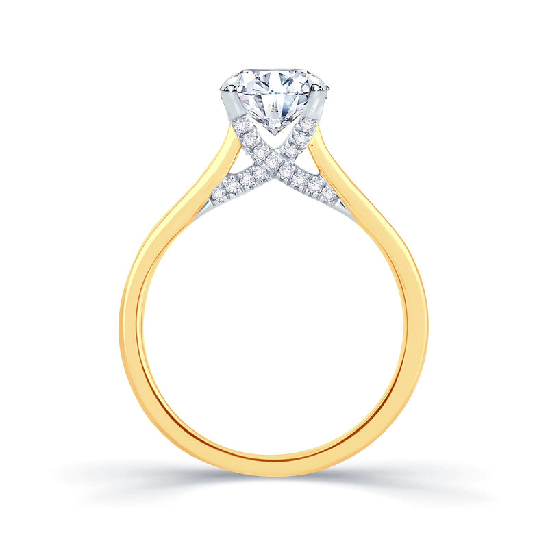 0.50ct Diamond Solitaire with 0.10ct Hidden Infinity 18ct Gold Ring