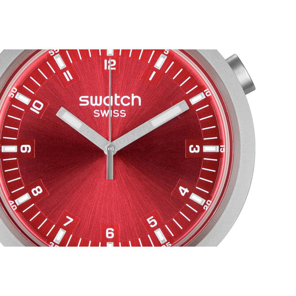 Swatch Scarlet Shimmer Quartz 47cm Watch SB07S104G