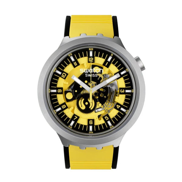 Swatch Bolden Yellow Quartz 47cm Watch SB07S109