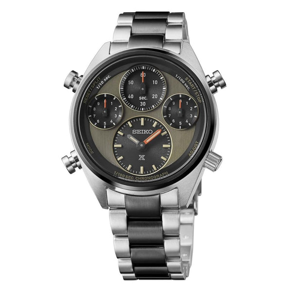 Seiko Prospex Speedtimer ‘Khaki Stripe’ One Hundredth of a Second 4,000 Piece Limited Edition 42mm Mens Watch SFJ005P1