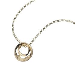 Martina Hamilton Shell 9ct Double Charm Pendant Necklace