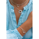 Martina Hamilton Shell Medium 9ct Gold and Silver Necklace