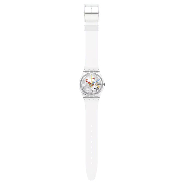Swatch Clearly Gent Quartz 34mm Watch SO28K100-SO6