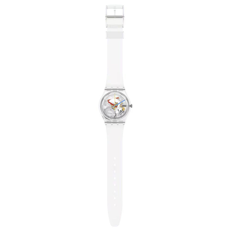 Swatch Clearly Gent Quartz 34mm Watch SO28K100-SO6