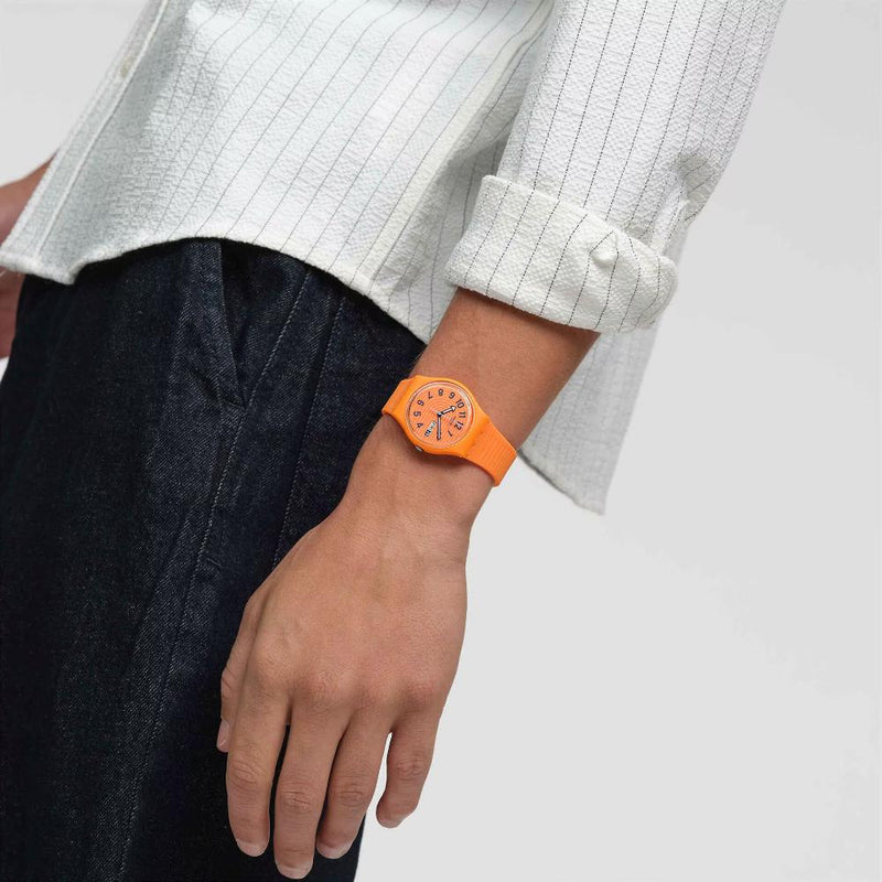 Swatch Trendy Lines in Sienna Quartz 34mm Watch SO28S703