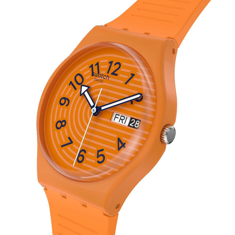 Swatch Trendy Lines in Sienna Quartz 34mm Watch SO28S703
