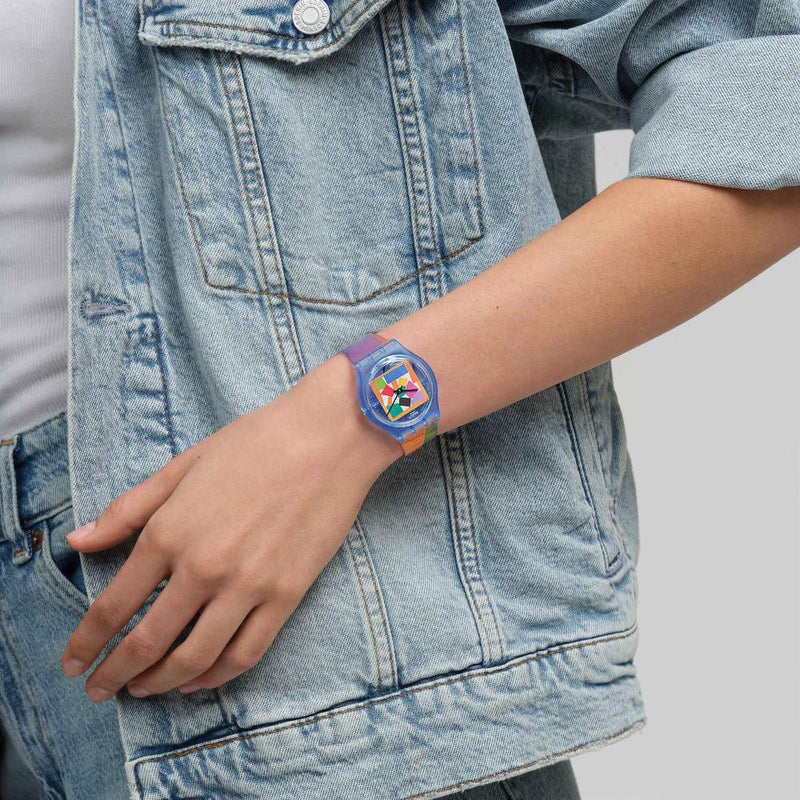Swatch Matisse's Snail Quartz 34mm Watch SO28Z127C