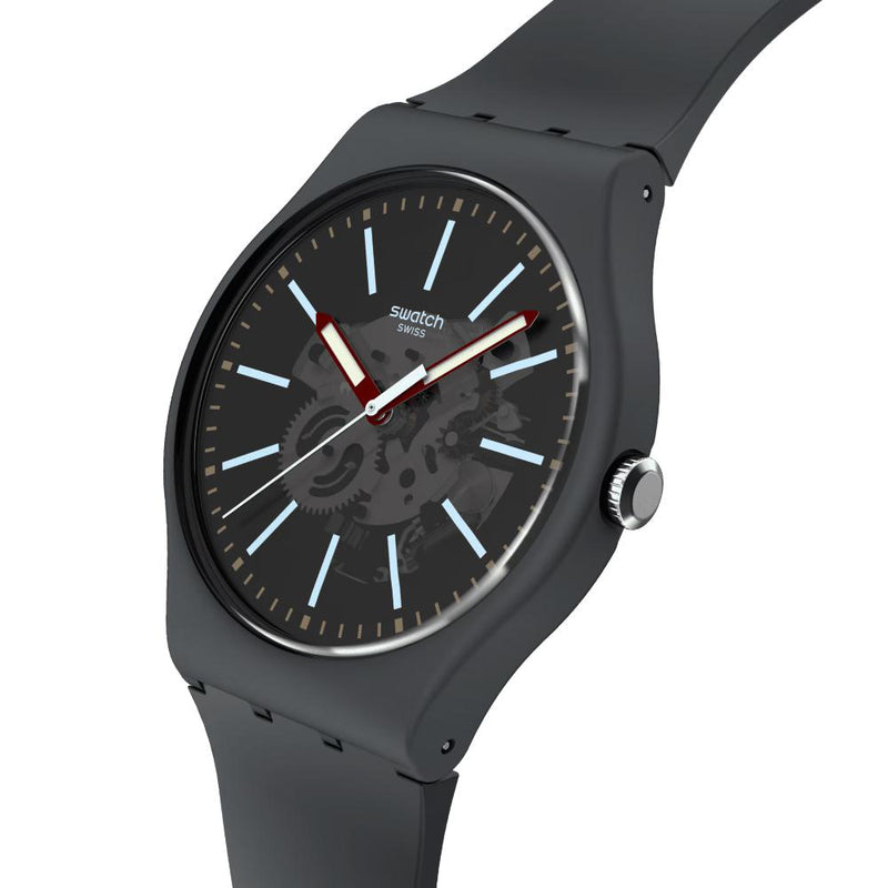 Swatch Cobblestone Street Quartz 41mm Watch S029A101