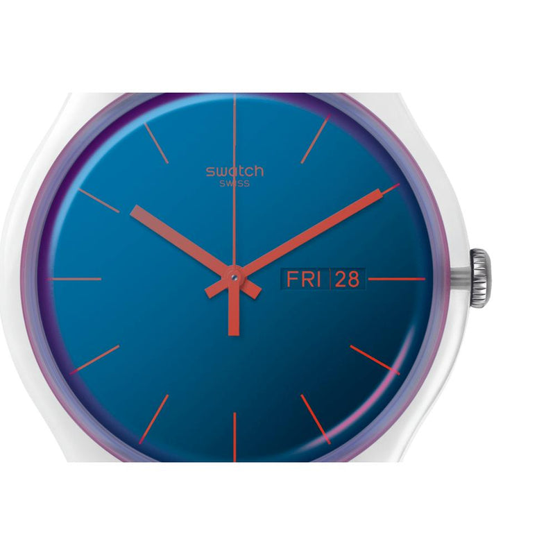 Swatch Polablue Quartz 41mm Watch S029K702