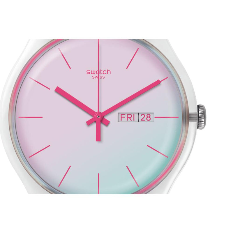 Swatch Polawhite Quartz 41mm Watch S029K704