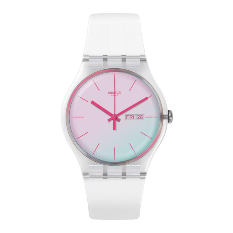 Swatch Polawhite Quartz 41mm Watch S029K704