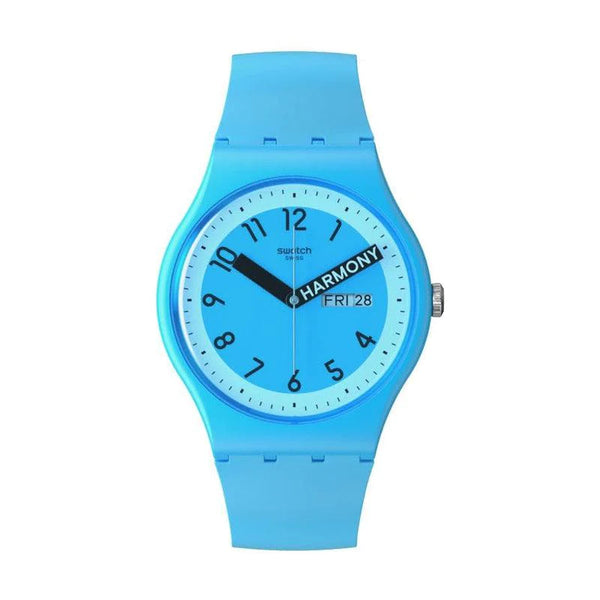 Swatch Proundly Blue Quartz 41cm Watch SO29S702