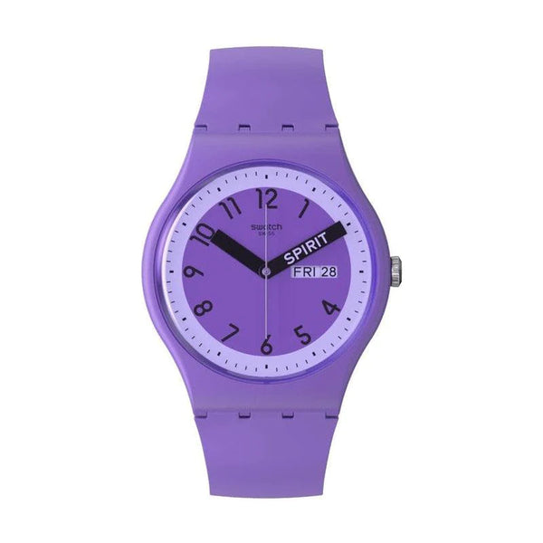 Swatch Proundly Violet Quartz 41cm Watch SO29V700