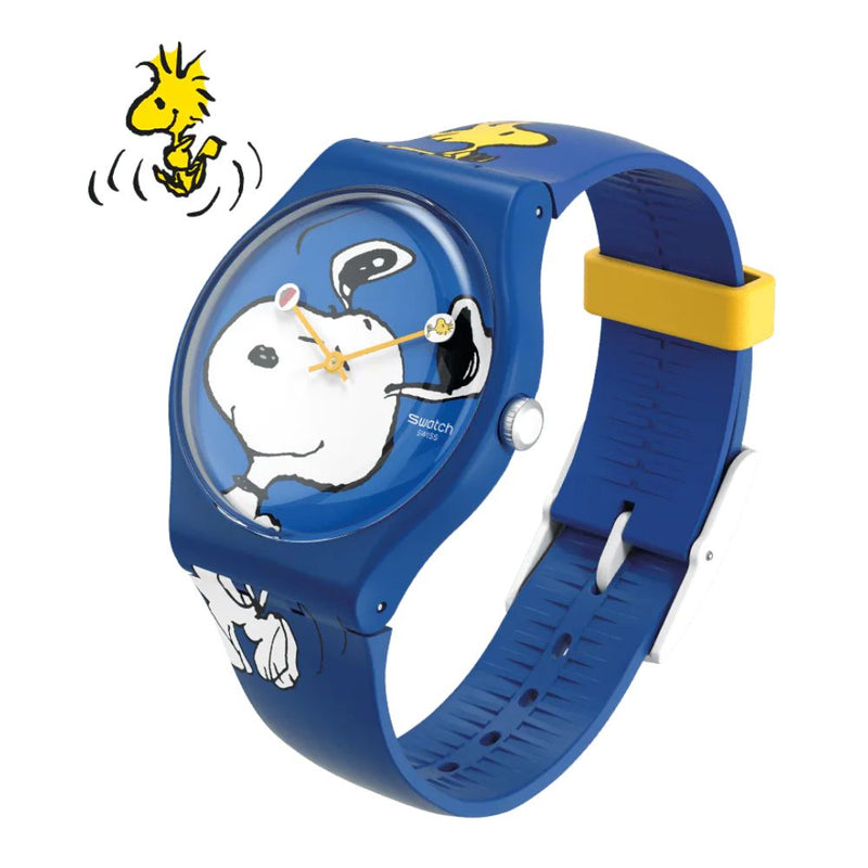 Swatch Hee Hee Hee Quartz 41mm Watch SO29Z106