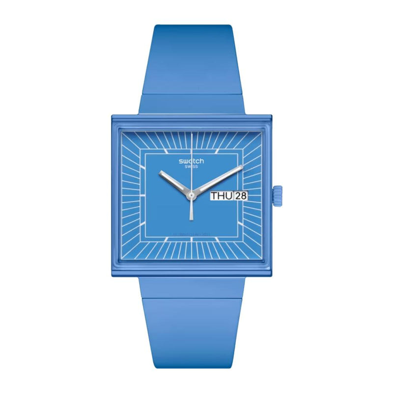 Swatch What if...Sky Quartz 33.25mm Watch SO34S700