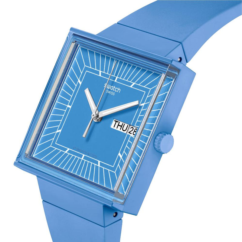 Swatch What if...Sky Quartz 33.25mm Watch SO34S700