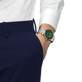 Tissot Le Locle Automatic 80 Silver Steel Green Dial 39.30mm Watch T0064071109300