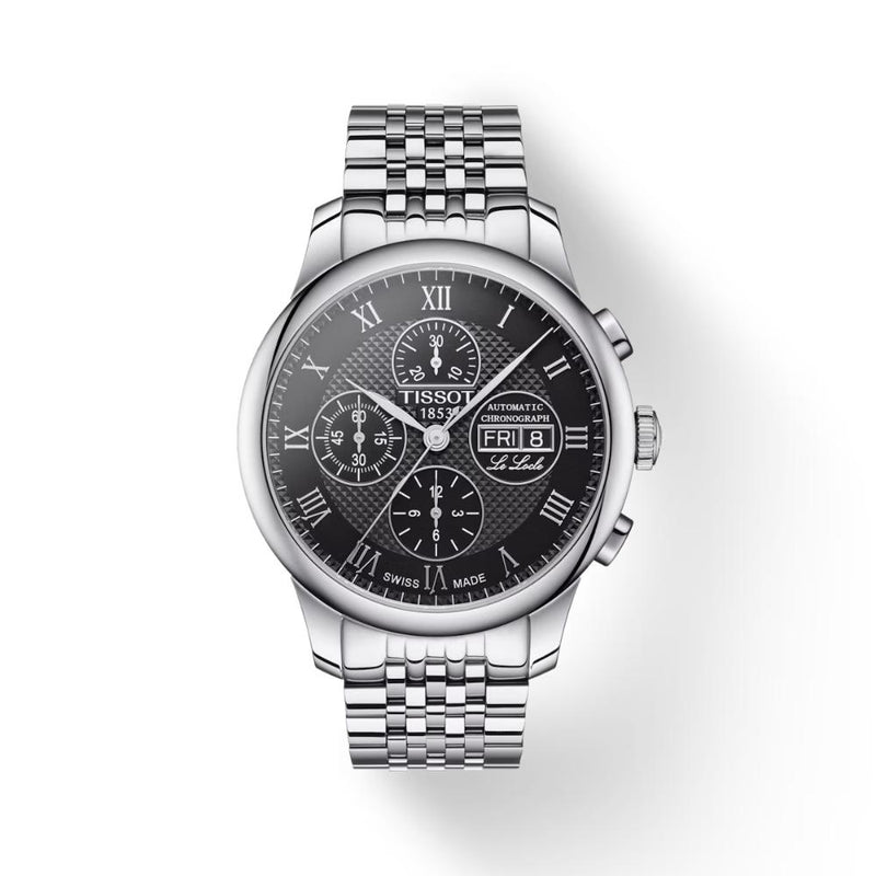Tissot Le Locle Automatic Silver Steel Black Dial 42.30mm Watch T0064141105300