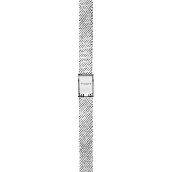 Tissot Lovely Square Quartz Silver Steel Grey Bracelet Diamond Index 20mm Watch T0581091103600