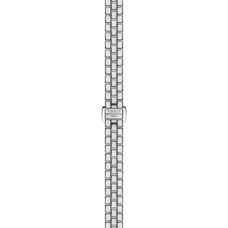 Tissot Lovely Square Quartz Silver Tone Steel Diamond Index 20mm Watch T0581091103601