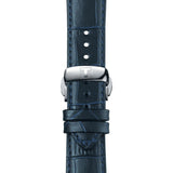 Tissot Chemin des Tourelles Powermatic 80 Blue Leather 42mm Mens Watch T0994071604800