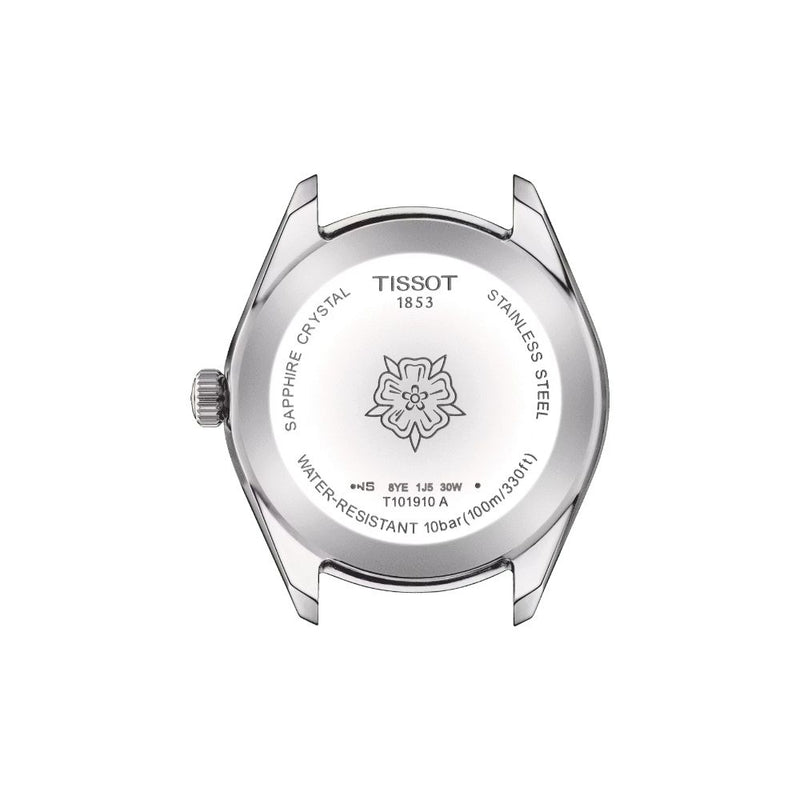 Tissot PR100 Sport Chic Quartz Mother of Pearl Dial 36mm Diamond Ladies Watch T1019101111600