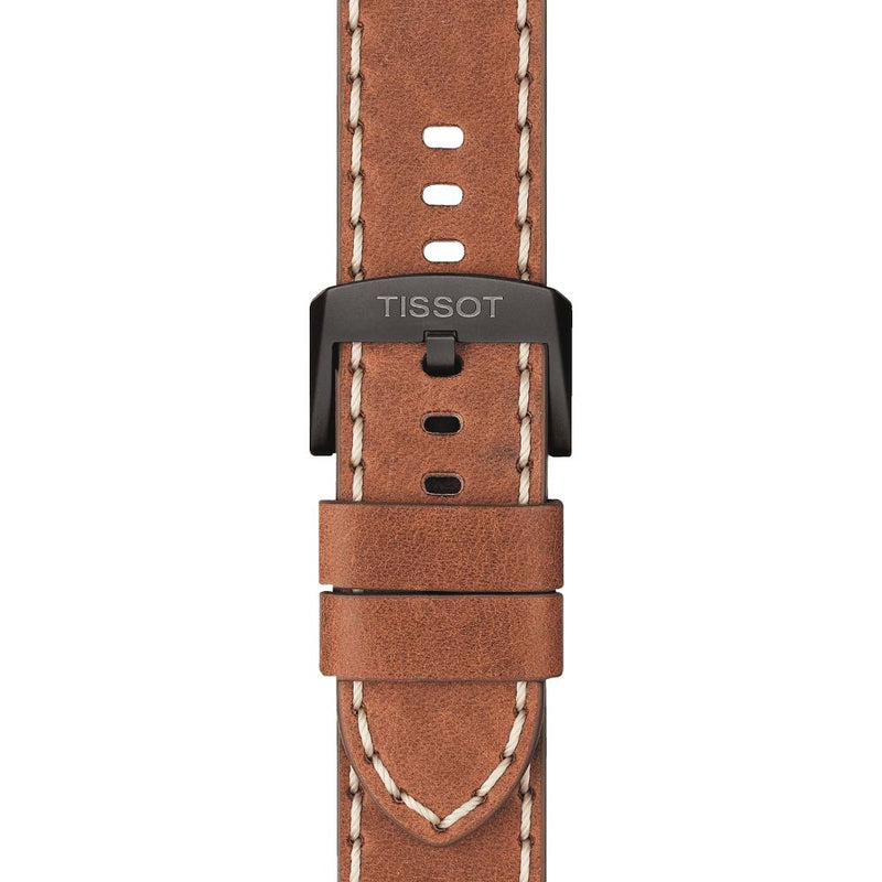 Tissot Chrono XL Classic Quartz Black Steel and Brown Leather 45mm Watch T1166173605700