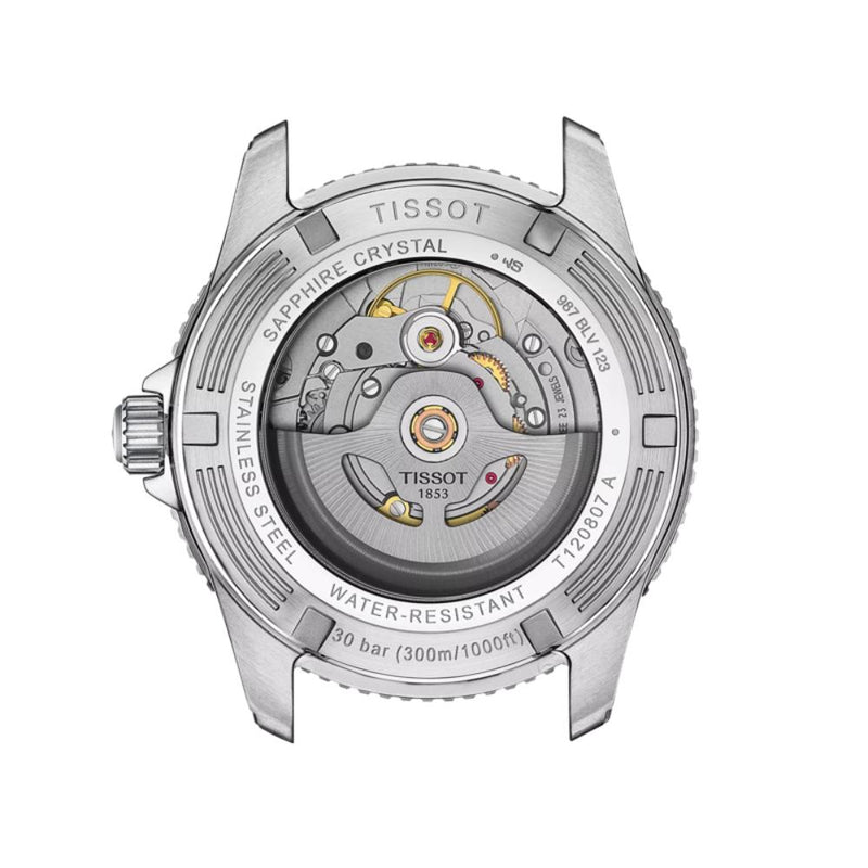 Tissot Seastar Powermatic 80 Steel Black DIal 40mm Watch T120807115100