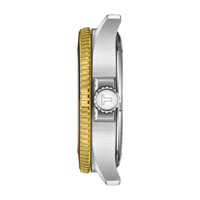 Tissot Seastar 1000 Quartz GMT Gold PVD Steel Black Dial 40mm Watch T1208522205100