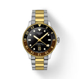 Tissot Seastar 1000 Quartz GMT Gold PVD Steel Black Dial 40mm Watch T1208522205100