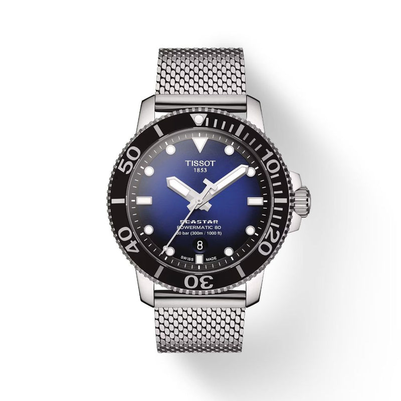 Tissot Seastar 1000 Powermatic 80 Steel 43mm Mens Watch T1204071104102