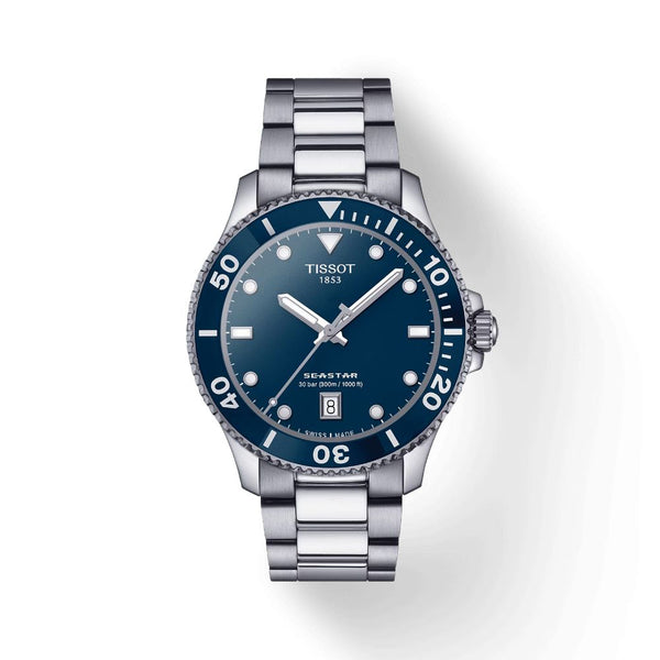 Tissot Seastar 1000 Quartz Silver Steel 40mm Mens Watch T1204101104100