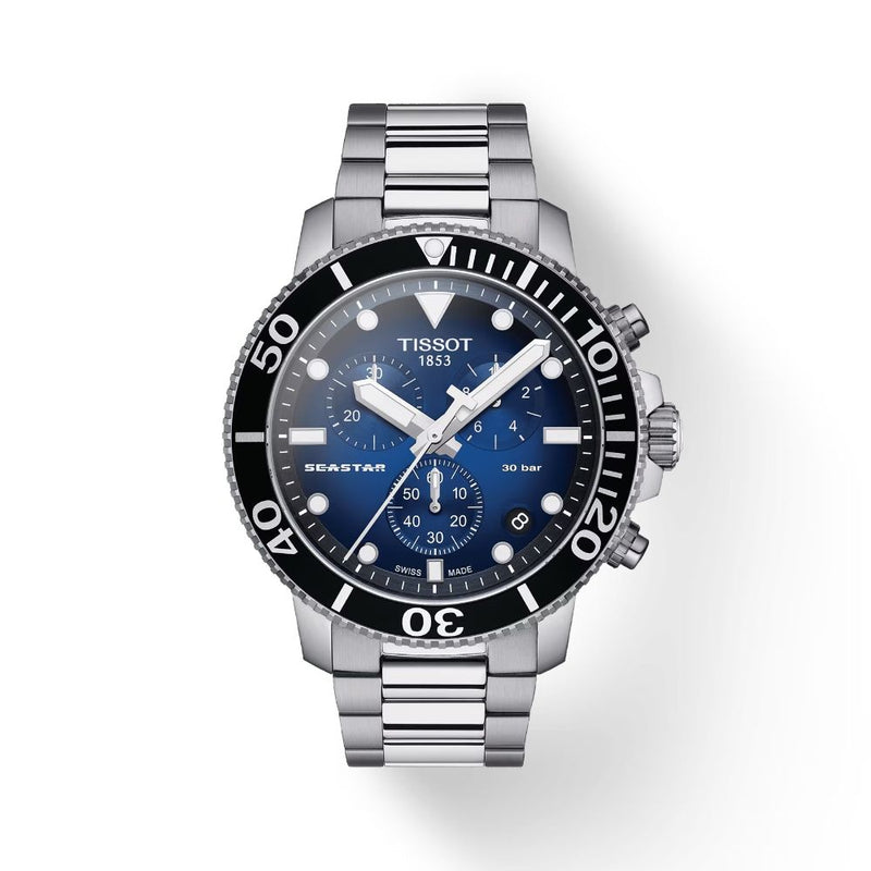 Tissot Seastar 1000 Quartz Chronograph Steel 45.5mm Mens Watch T1204171104101