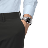 Tissot Gentleman Quartz Steel Black Dial 40mm Watch T1274101105100
